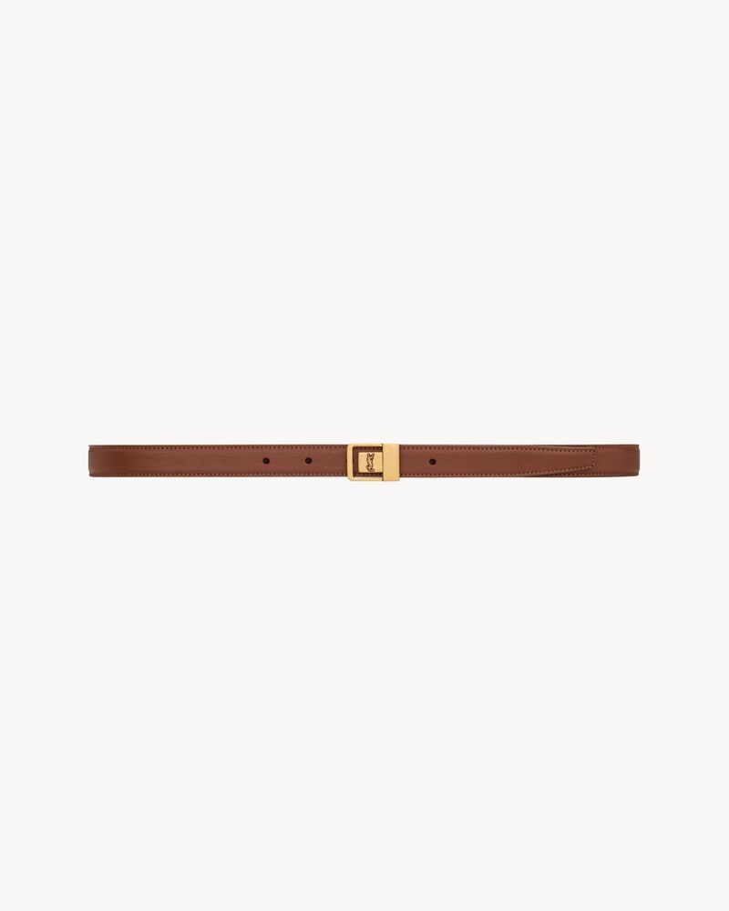 la 66 thin belt in grained lambskin
