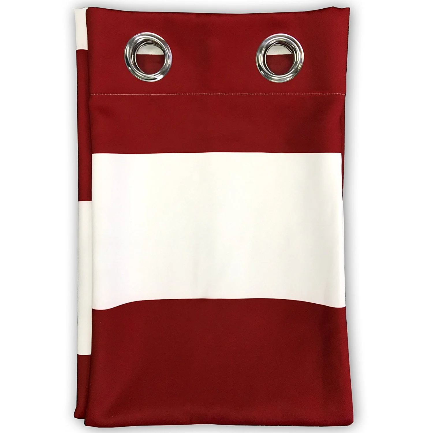 DriftAway Mia Stripe Room Darkening Grommet Unlined Window Curtains, Set Of Two Panels, Each 52