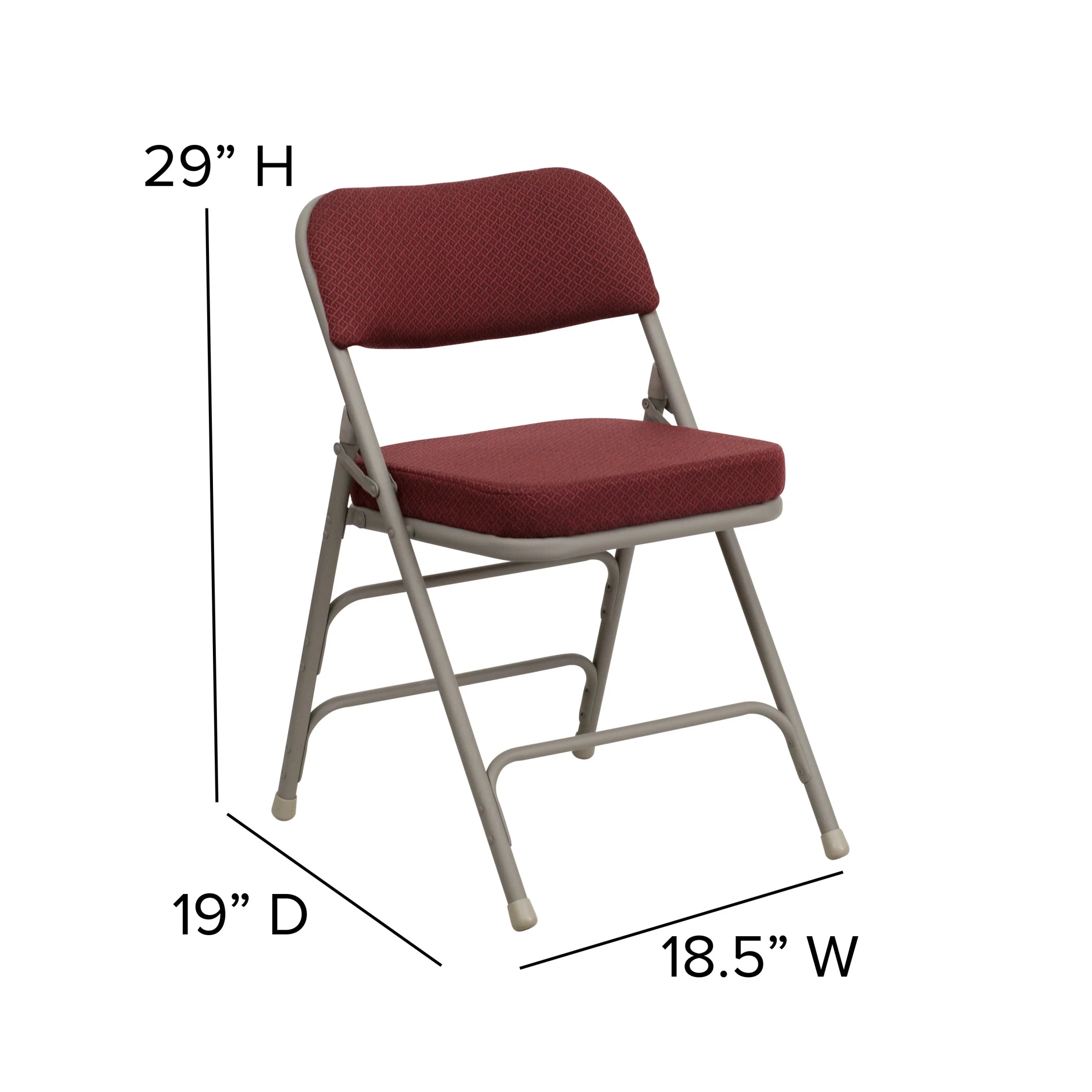 Flash Furniture Hercules Adult Triple Braced & Double Hinged Folding Chairs, Set of 2, Navy