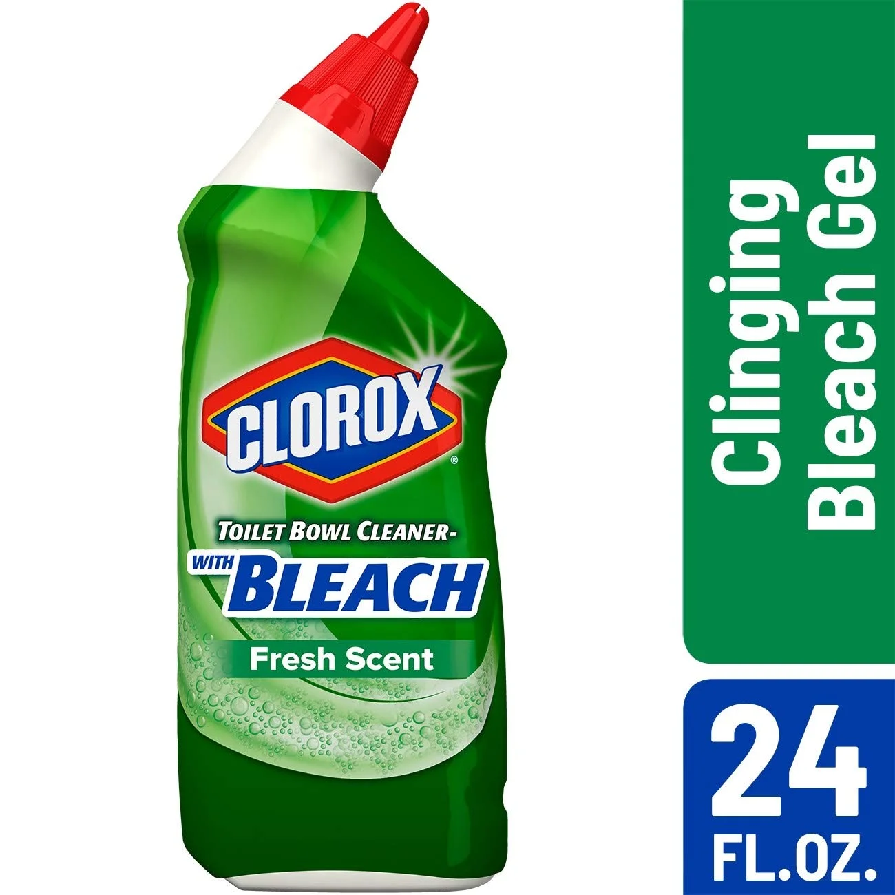 Clorox Toilet Bowl Cleaner W/Bleach  Fresh Scent (Pack of 32)