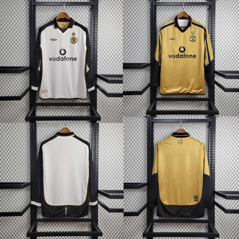 Retro Manchester United 01-02 100th Anniversary Long Sleeve Special Edition Jersey