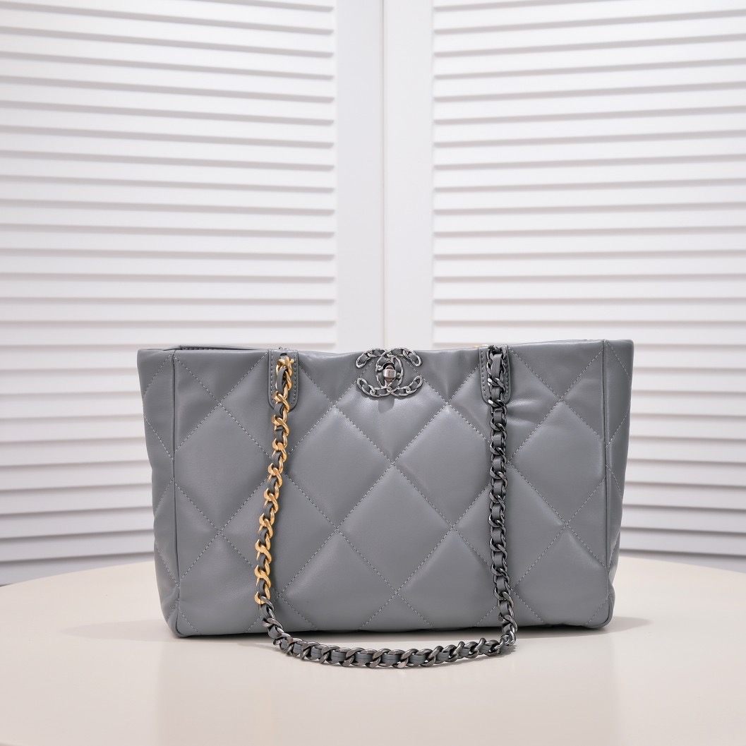 Chanel 19bag Tote Leather Shoulder Crossbody Bag
