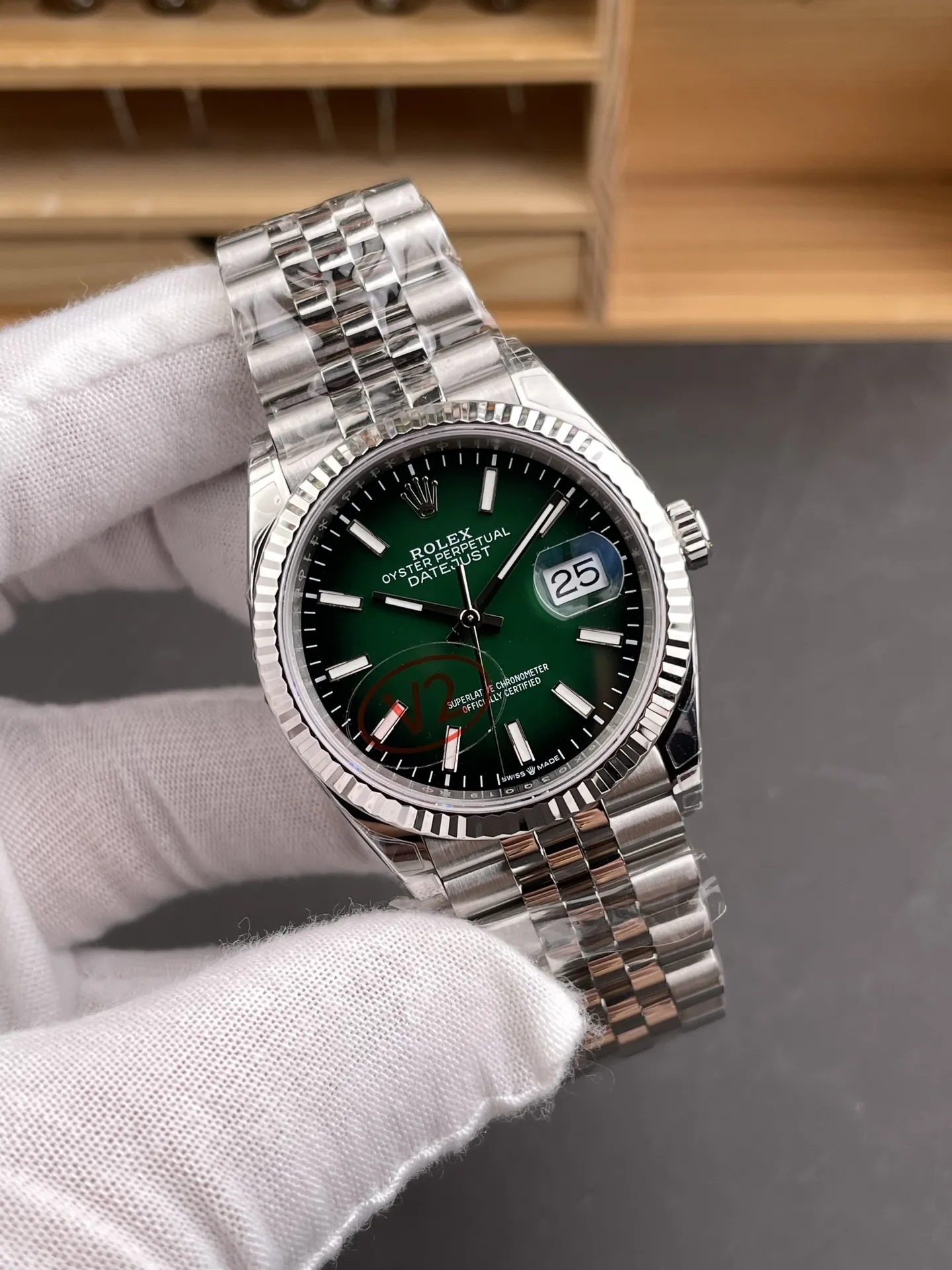 Rolex Datejust 123 G Smoked Green 36mm