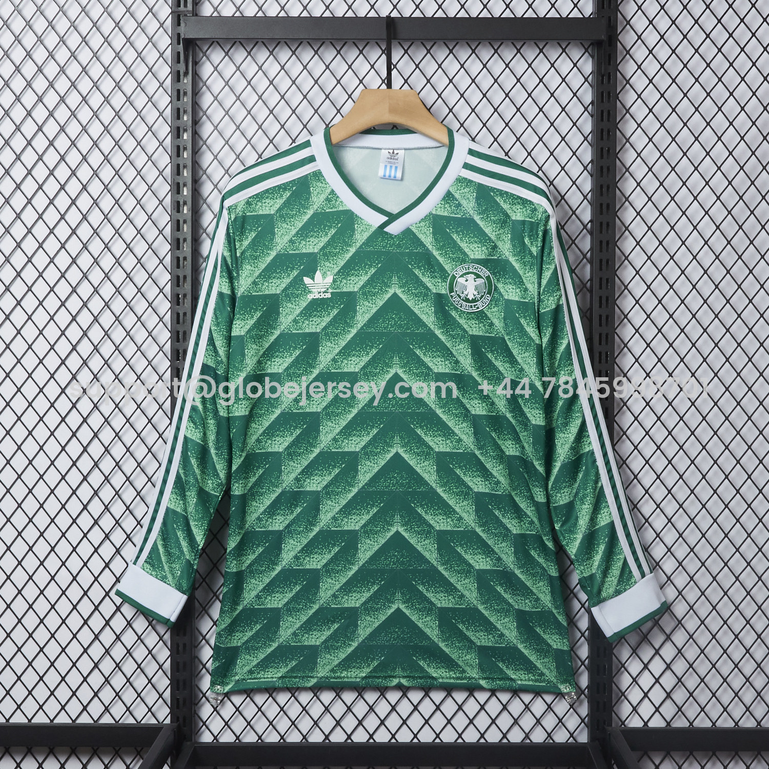 Retro Germany 1990 Away Long Sleeves Jersey