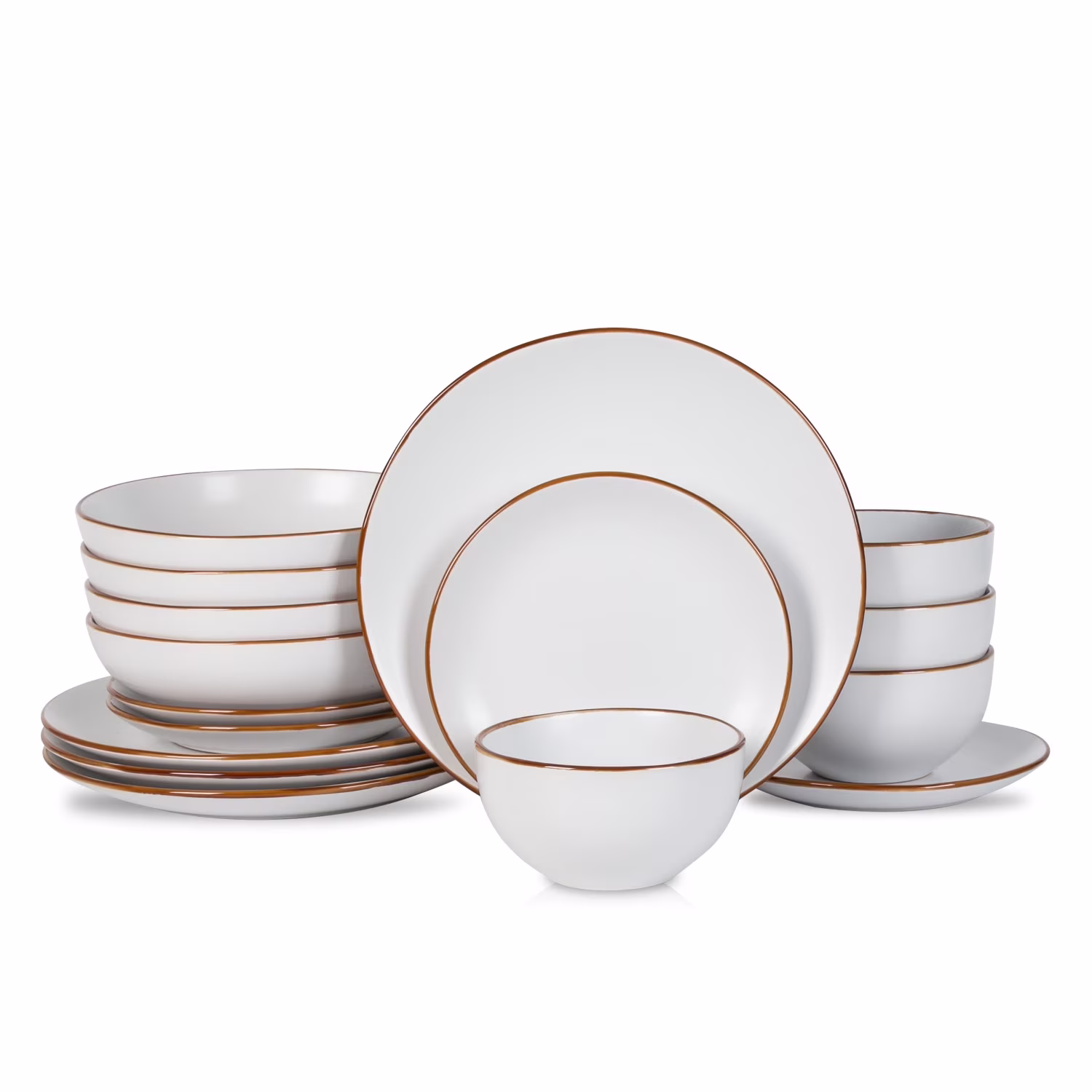 Stone + Lain Brasa Stoneware Collection Dinnerware Set, 32-Piece Service for 8, Blue