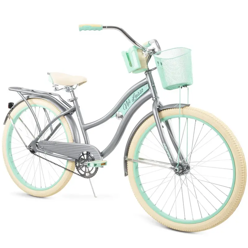 Nel Lusso Classic Cruiser Bike – Women's Light Blue 26″ Frame with Ergonomic Fit Design (2025 Edition)