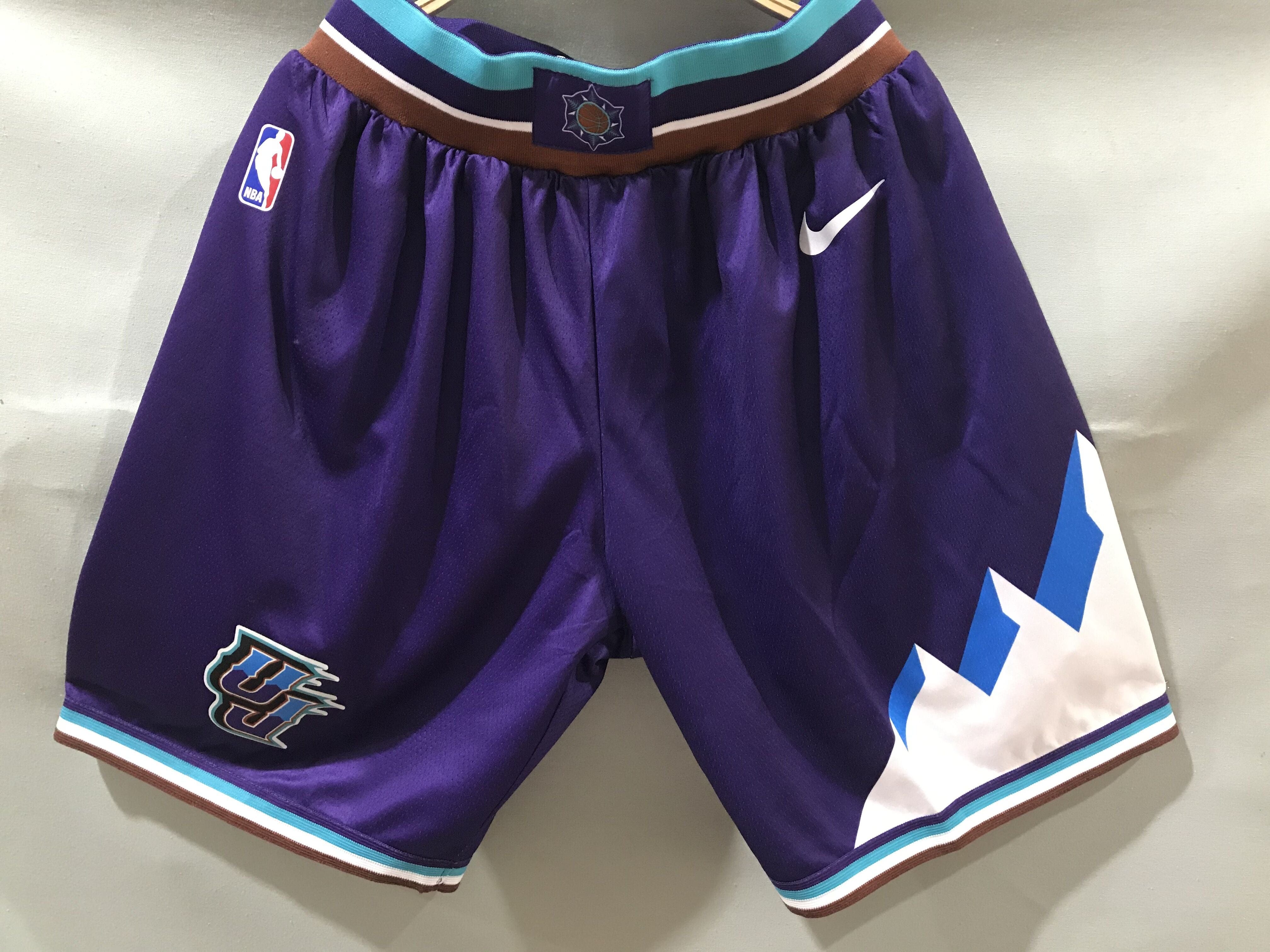 Utah Jazz Throwback Basketball Shorts