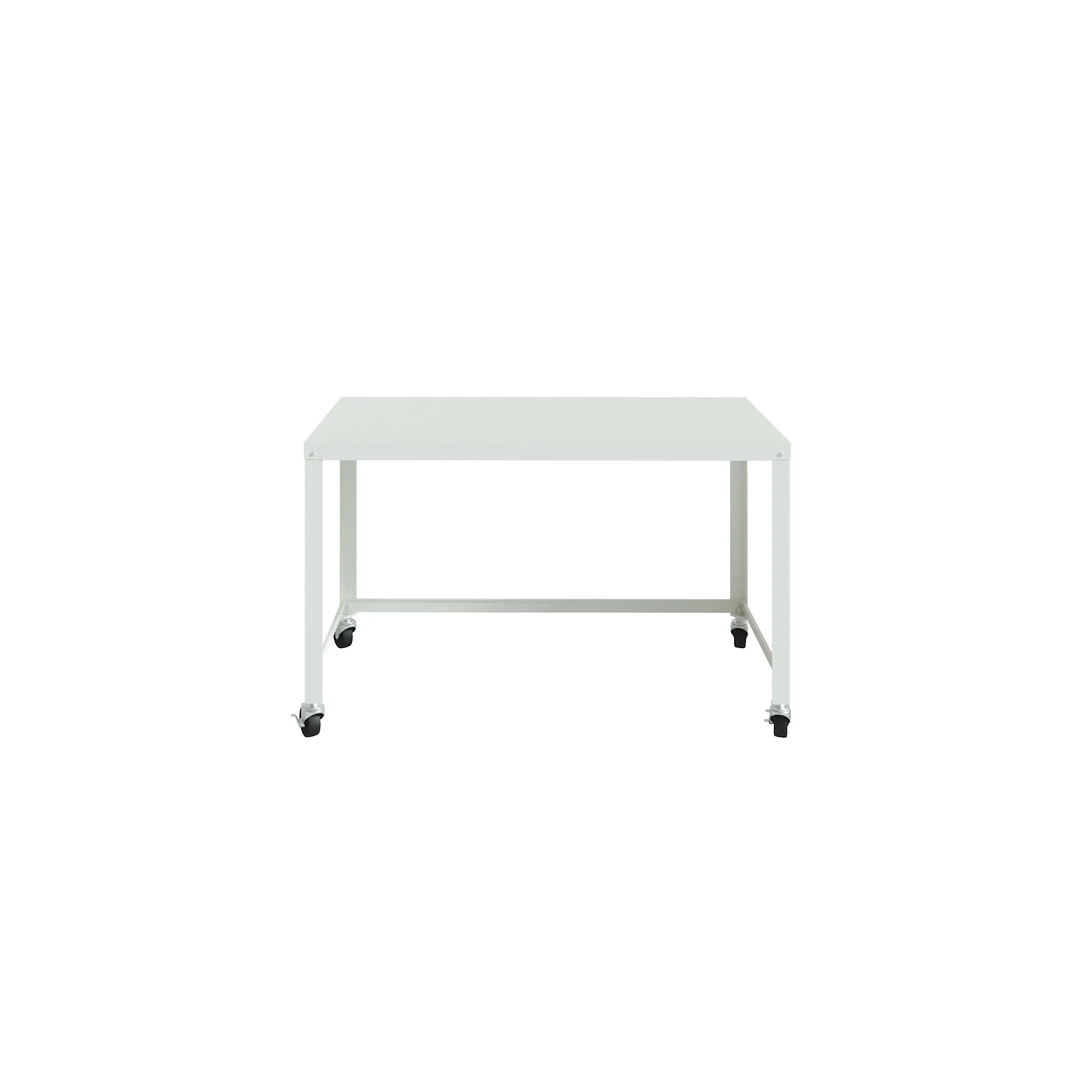 Space Solutions Ready-to-Assemble 48-inch Wide Mobile Metal Desk for Home Office, Navy