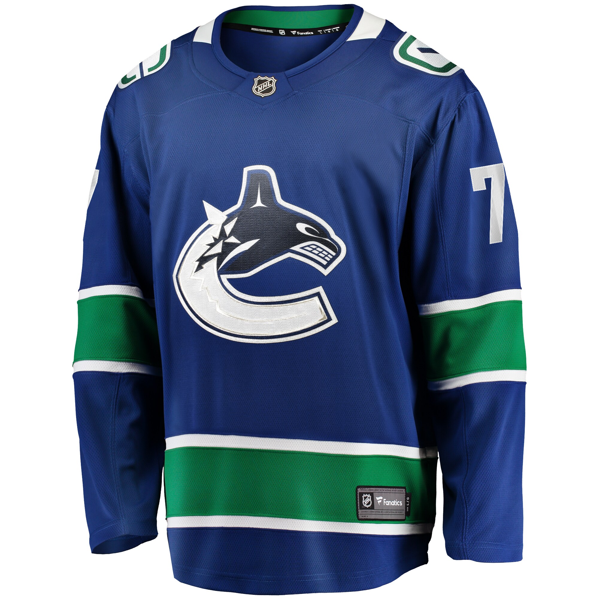 Carson Soucy Vancouver Canucks Fanatics Home Premier Breakaway   Jersey – Blue