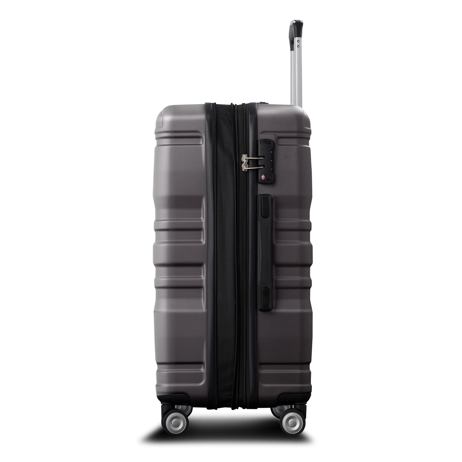 Luggage Suitcase 3 Piece Sets, New Model Expandable ABS Hardshell Luggage, Lightweight Carry-on Suitcase Sets with Spinner Wheels & TSA Lock, 20''/ 24''/ 28'', Blue Gray