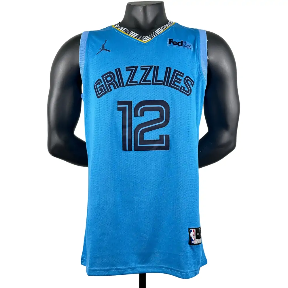 Embroidery Grizzlies Jumpman No. 12 Morant