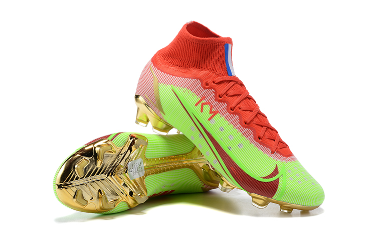 Assassin XIV High Top Mbappe Fully Knitted Waterproof FG Football Shoes