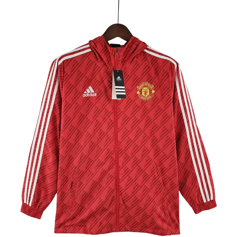 2022/2023 Manchester United Windbreaker Red White Edge