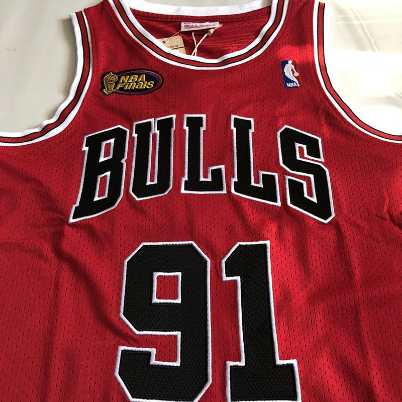 Bulls 91#AU dense red 97-98 championship