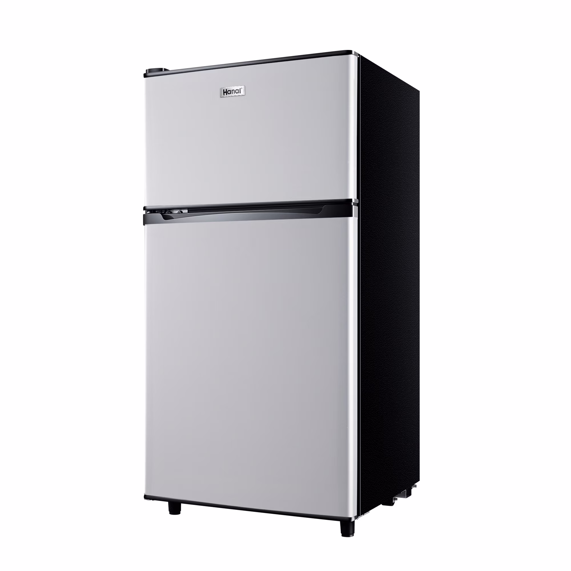 2 Door Mini Fridge with Freezer,3.5Cu.ft Small Freezer,7 Adjustable Thermostat,Blue,New