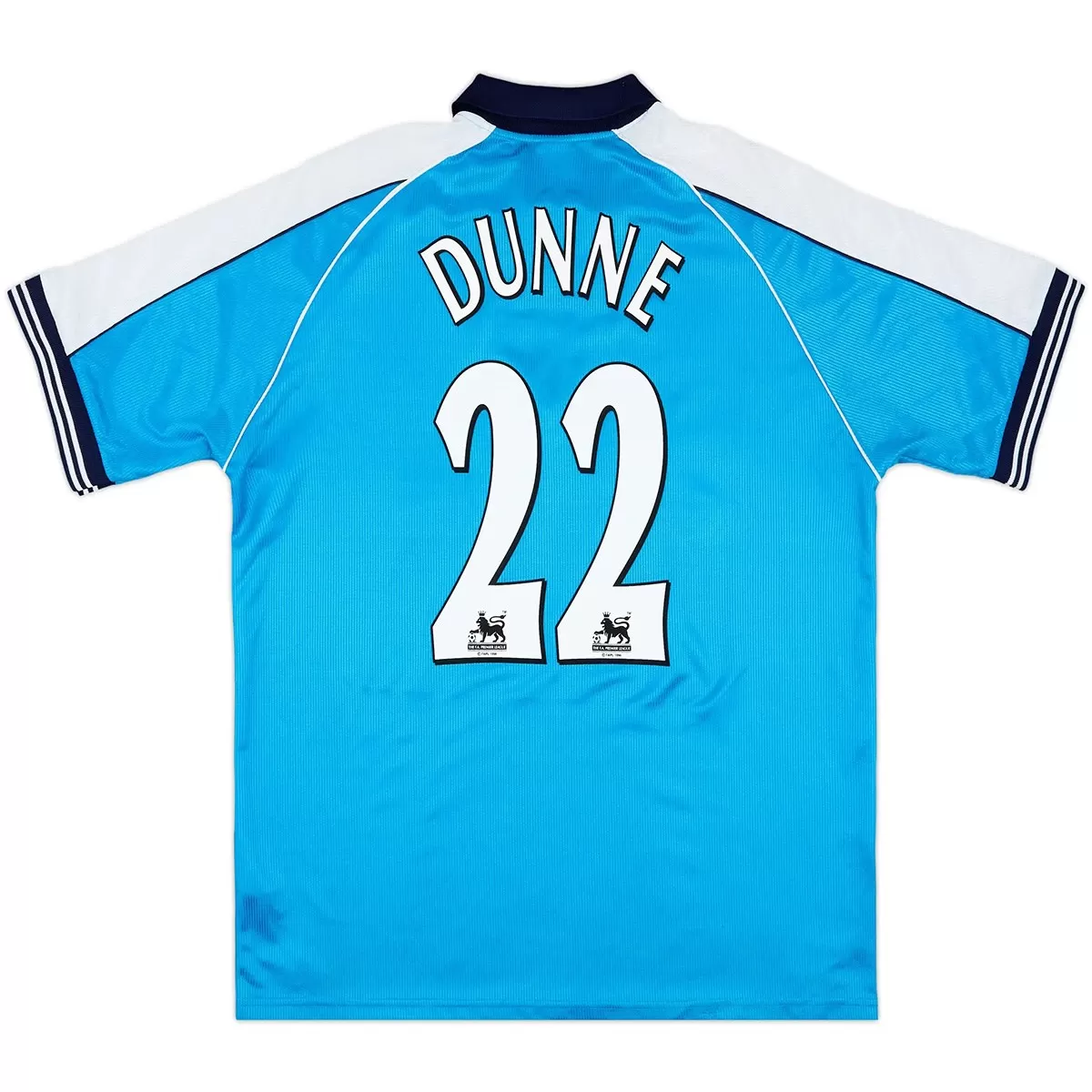 DUNNE #22 Retro 1999/01 Manchester City Home Jersey