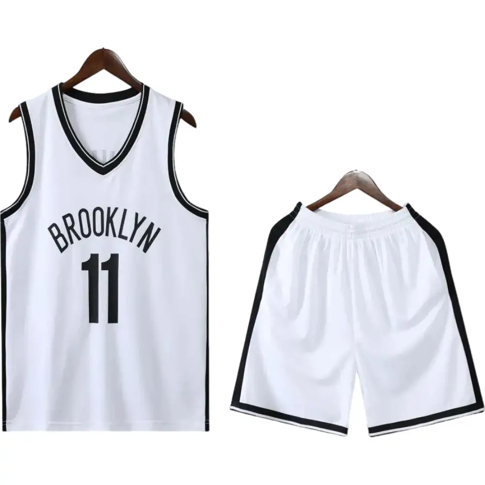 Nets basketball uniform white suit No. 11 Irving