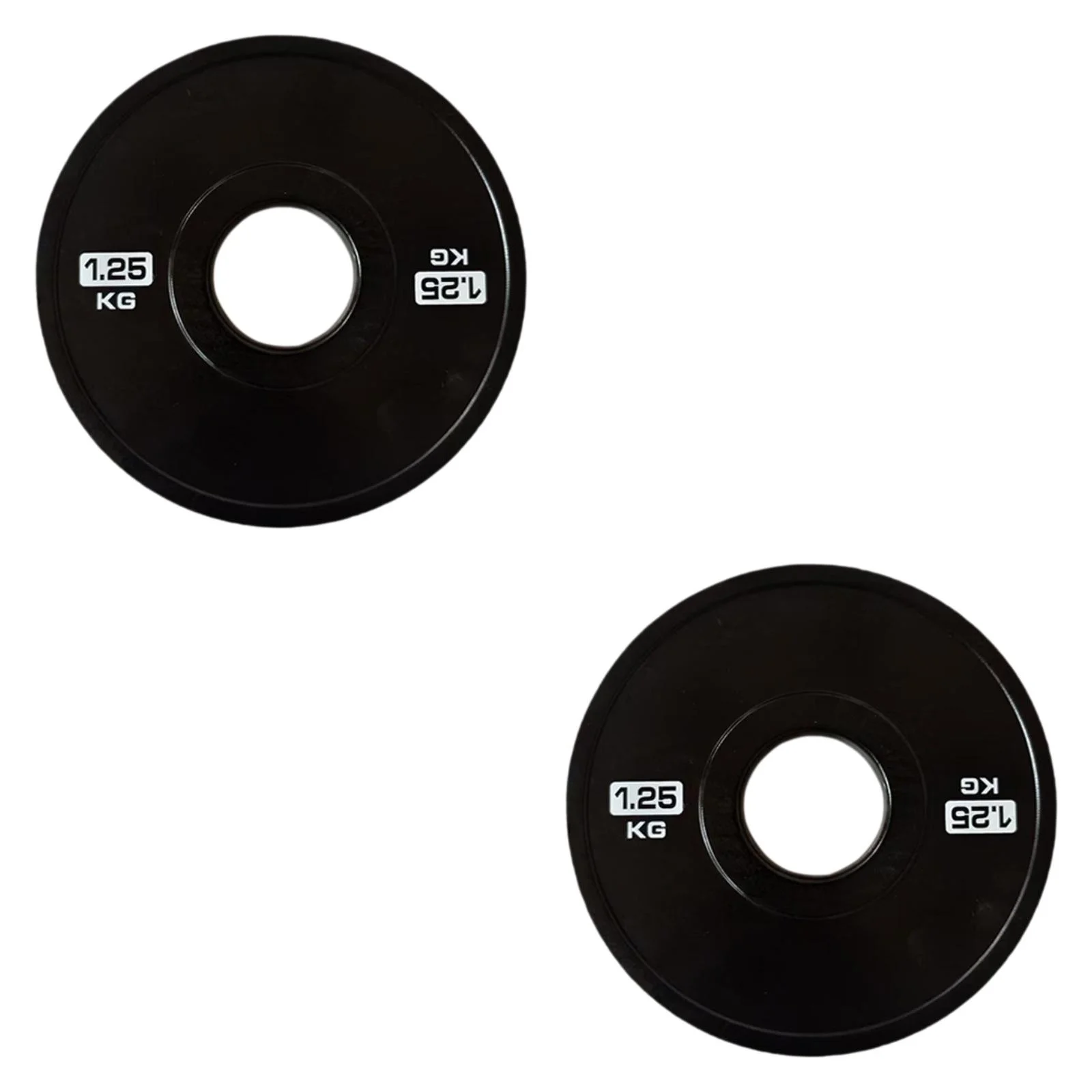 Vsenkes 2Pcs Accessory Weight Plates Fits 5cm Barbells for Home Multifunctional 1.25kg Black