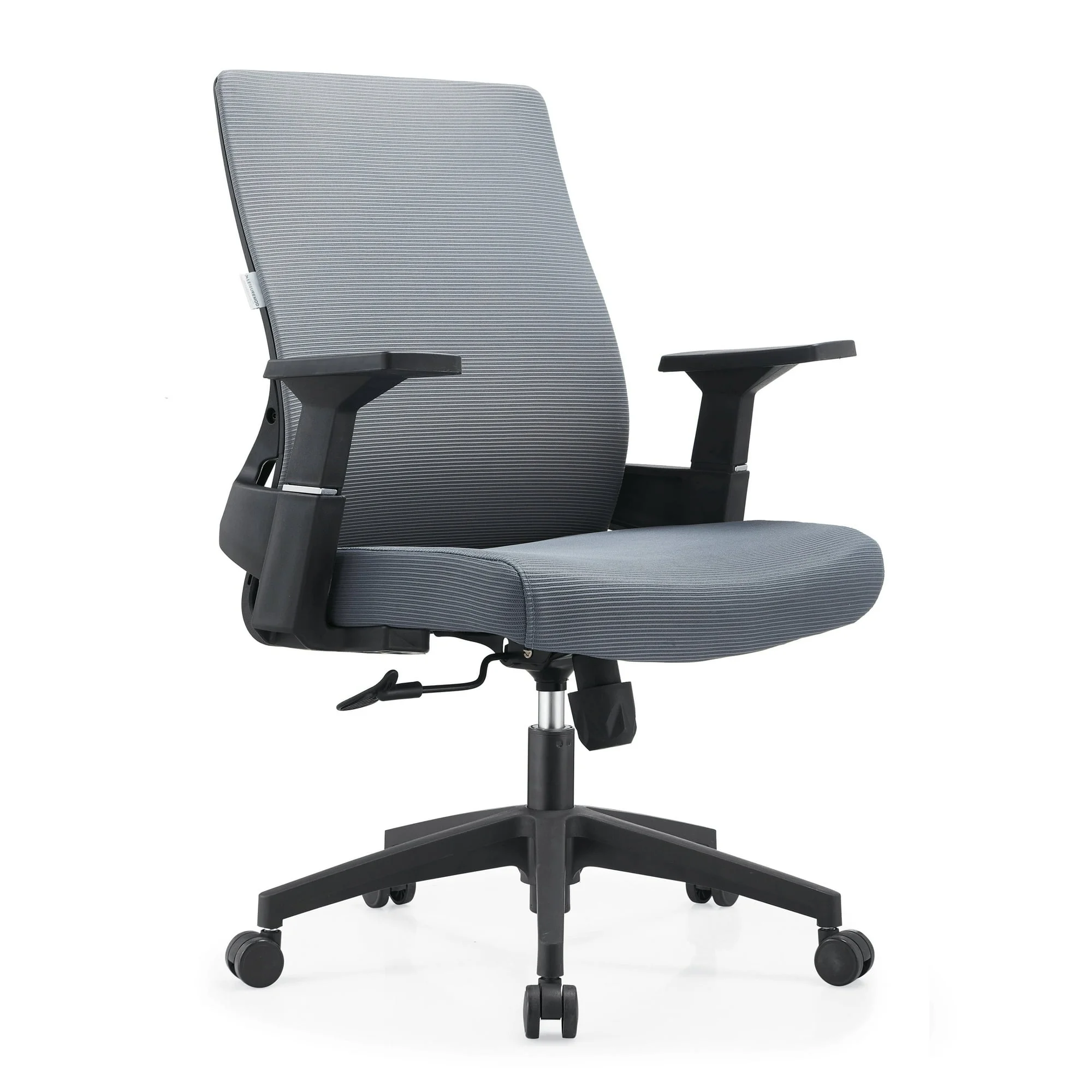 LeisureMod Brio Modern Office Chair Ergonomic Lumbar Support Computer Chair Adjustable Desk Chair with 360 Degree Swivel and Tilt in Blue