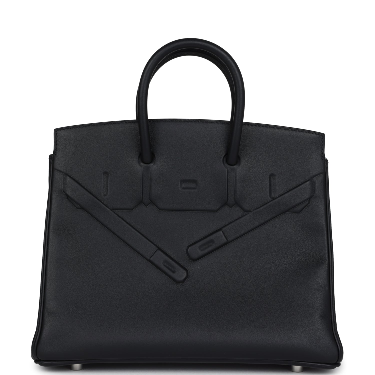 Birkin 25 Shadow Black Swift Palladium Hardware