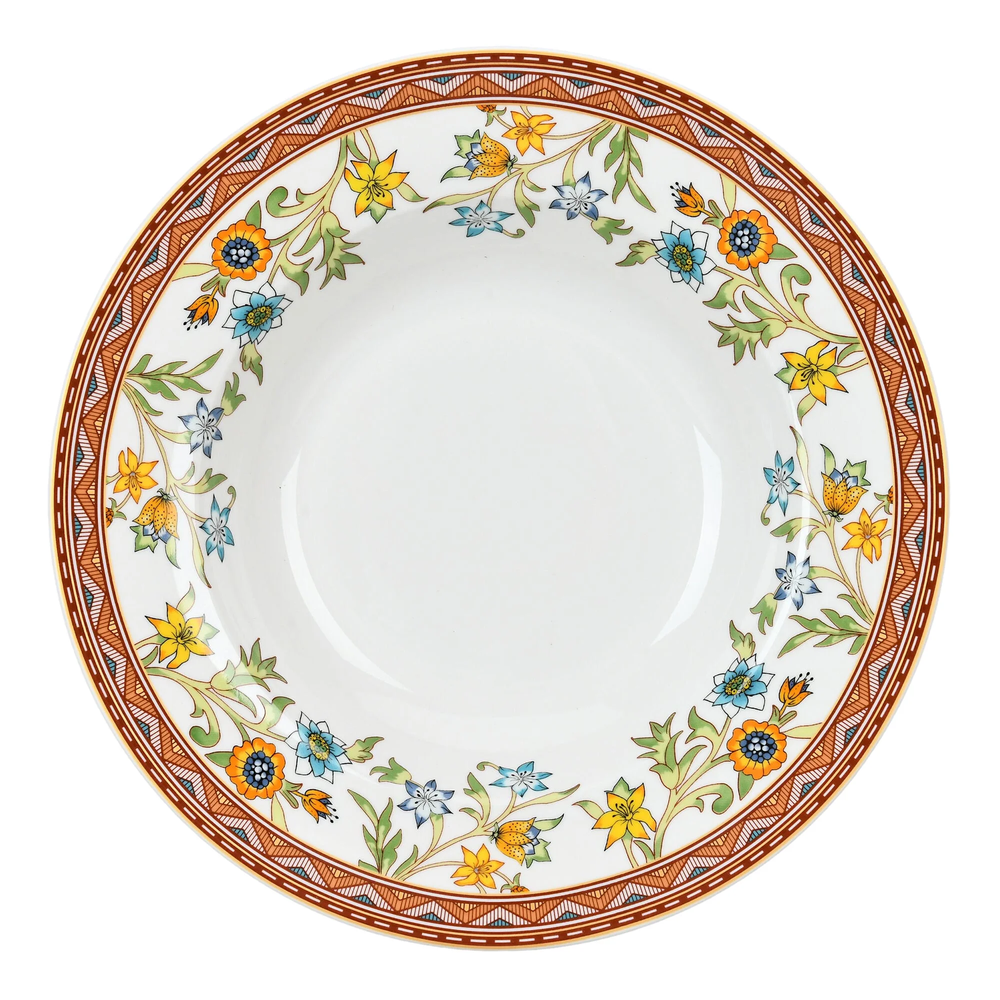 STPgoods Fleurs des Prairies Bone China Dinnerware Set of 16 Service for 4 in Gift Box