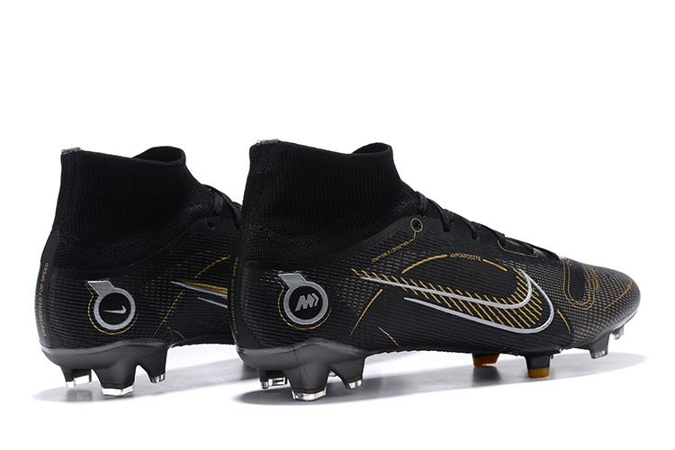 Assassin XIV Half High Top Black Shadow Series Fully Knitted Waterproof FG Football Shoes