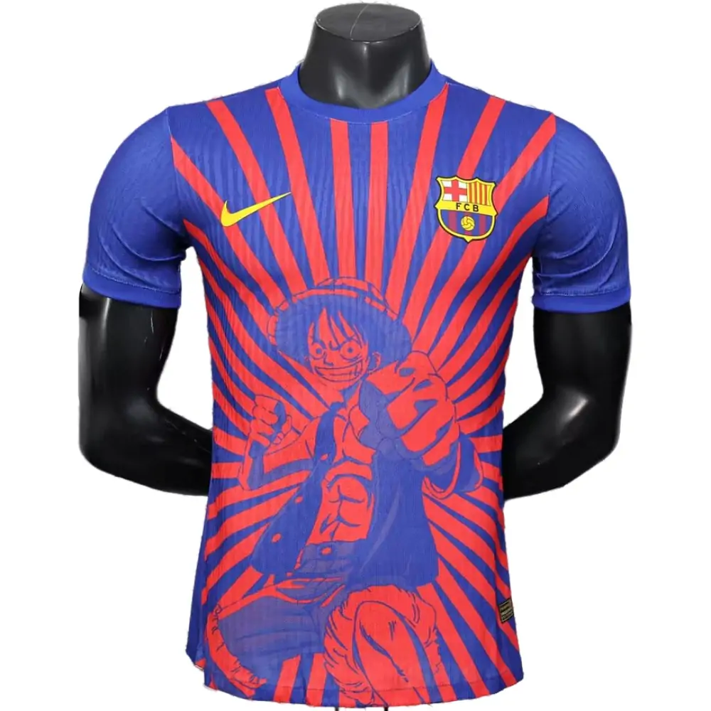 25-26 Barcelona Special Edition Straw Hat Boys Jersey - Player Edition