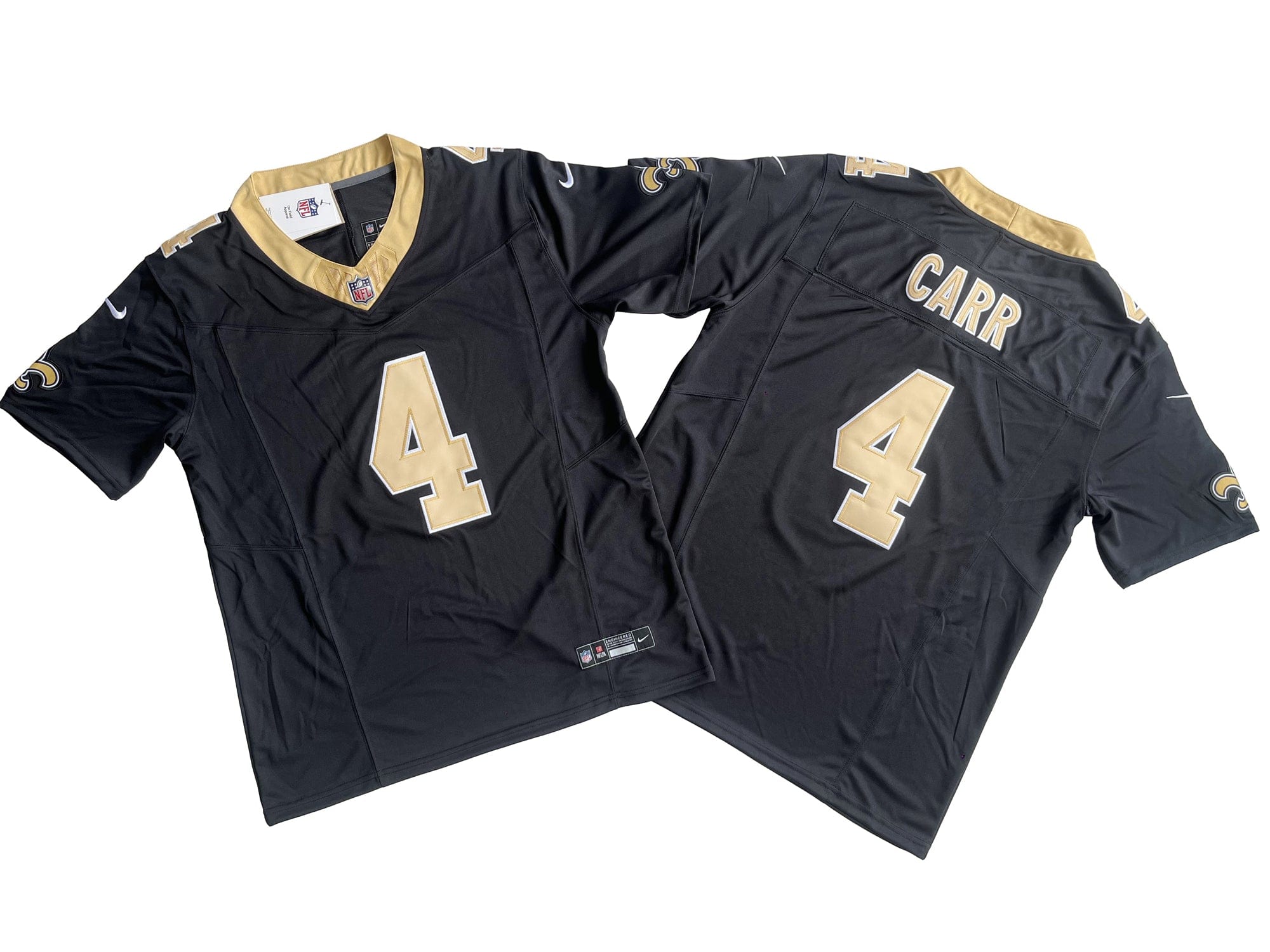 New Orleans Saints 4# Derek Carr Nike Vapor F.U.S.E. Limited Jersey