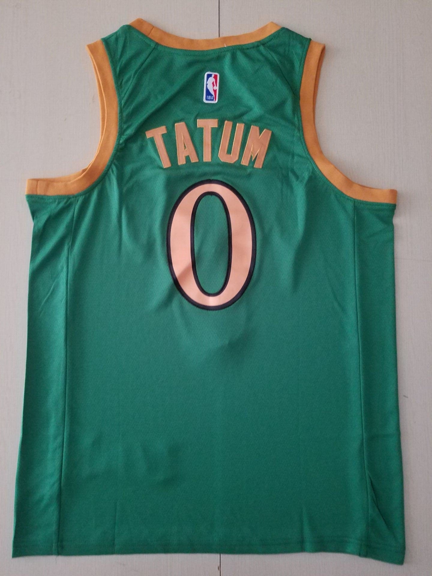 Men's Boston Celtics Jayson Tatum #0 NBA Green Swingman  Jersey