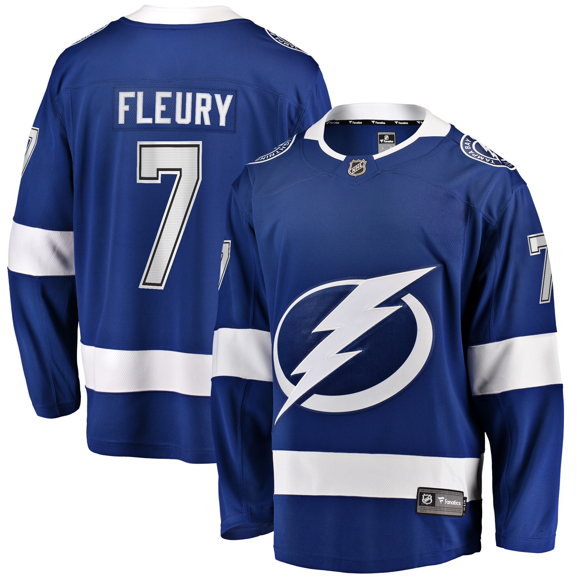 Haydn Fleury Tampa Bay Lightning Fanatics Home Premier Breakaway   Jersey – Blue