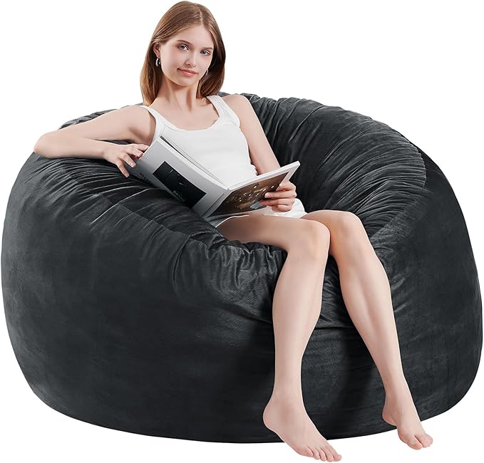 BUBBLEBEAN Bean Bag Chairs for Adults - Memory Foam Furniture BeanBag Chair