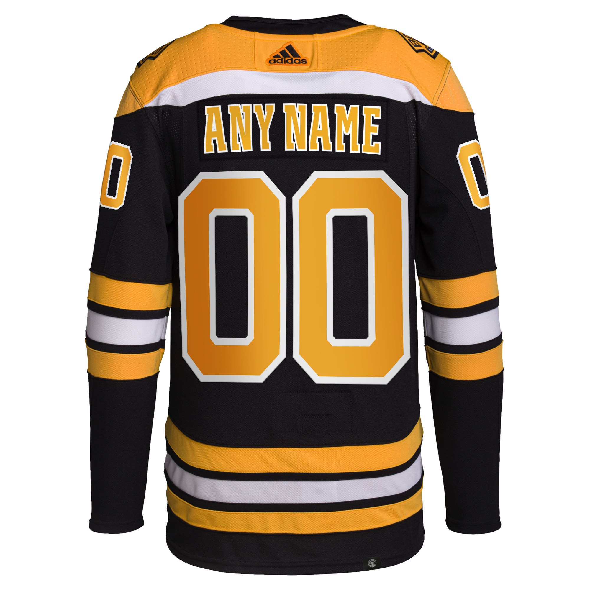 Boston Bruins   Home  Primegreen  Custom Jersey – Black