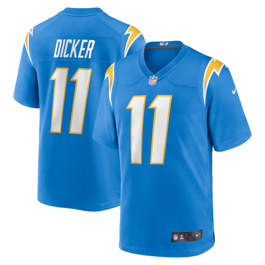 Los Angeles Chargers Cameron Dicker Nike Powder Blue Game Jersey