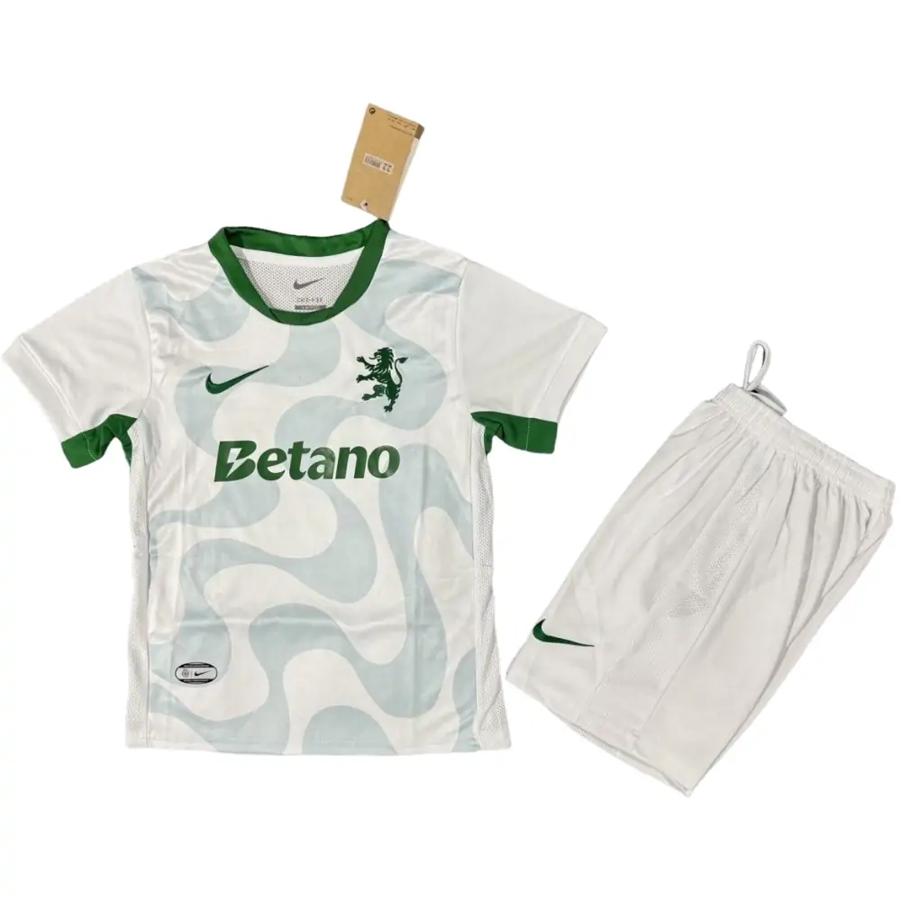 2025-26 Sporting CP Third Away Kit - Short Sleeve Children's suit Fans Edition