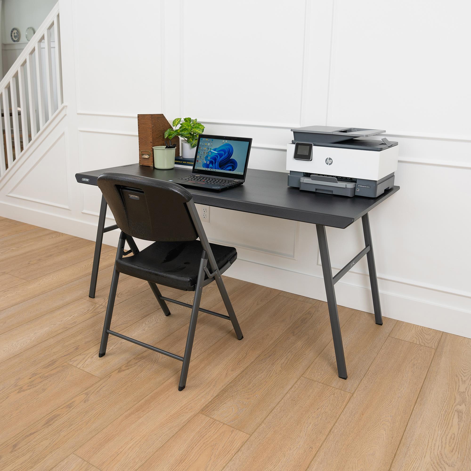Lifetime 5 ft. Folding Home Office Desk, Black (80957)