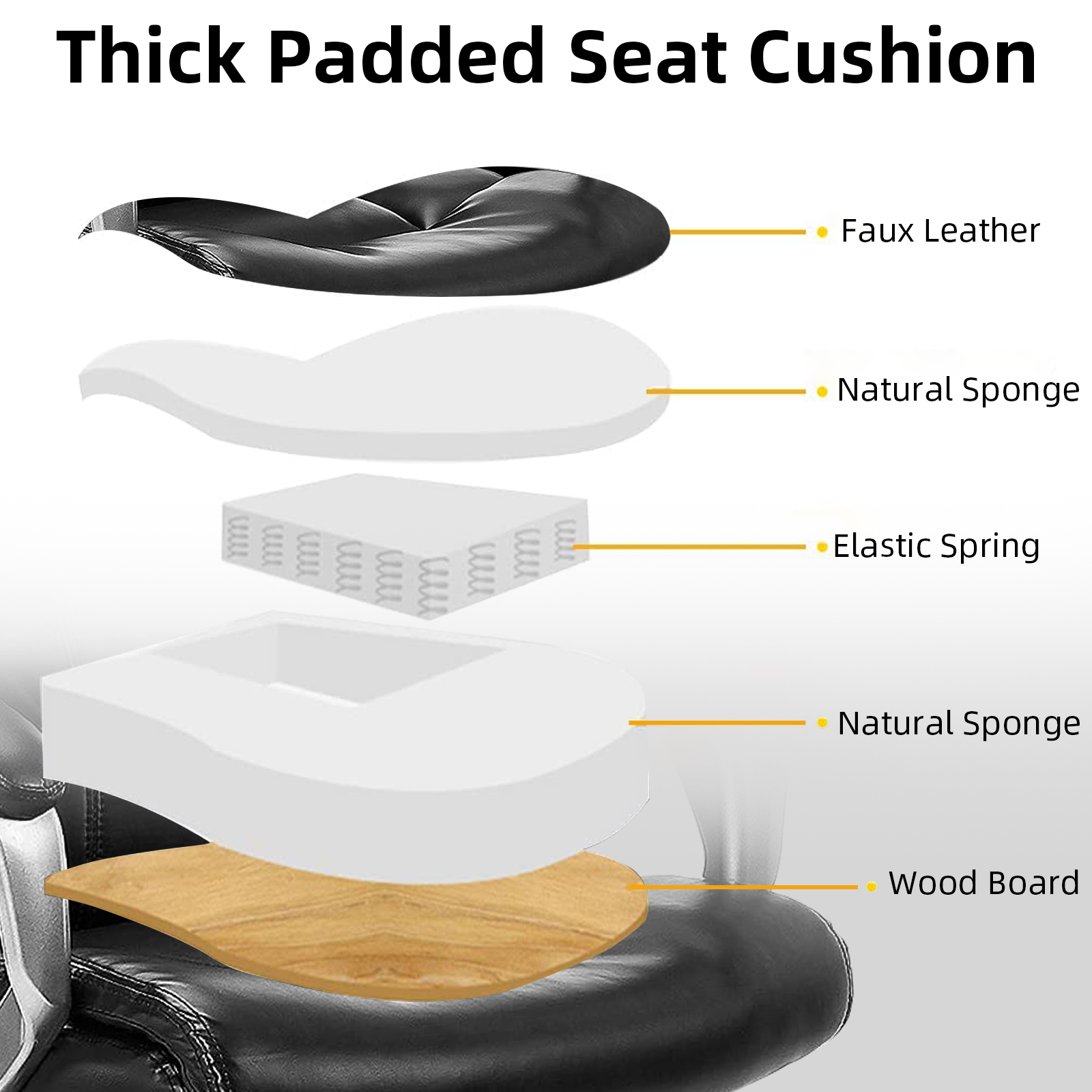 ExOffice Executive Office Chair Desk Chair Comfy Computer Chair Home Office Desk Chair,Brown