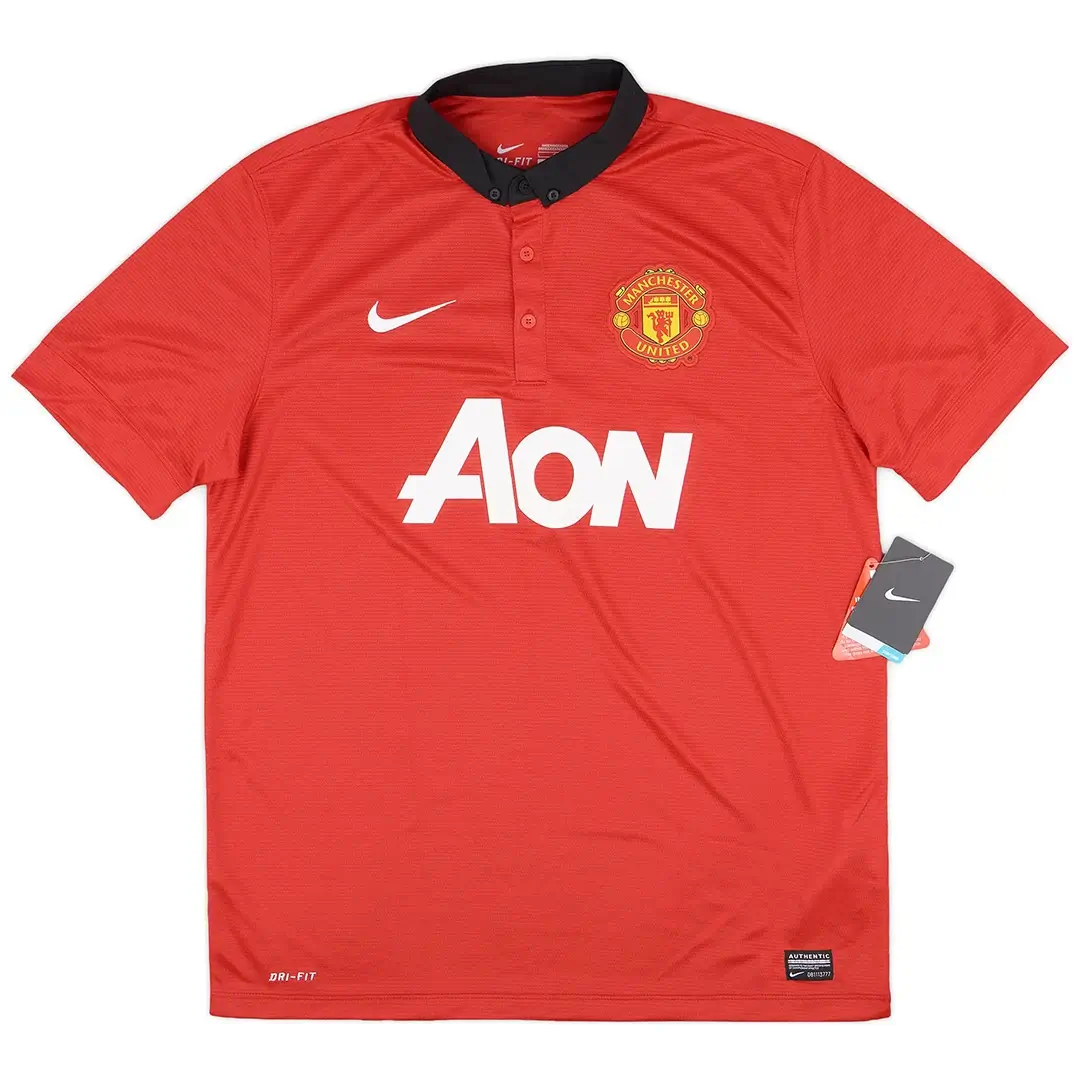 CANTONA #7 Manchester United 2013/14 Home Retro Soccer Jersey