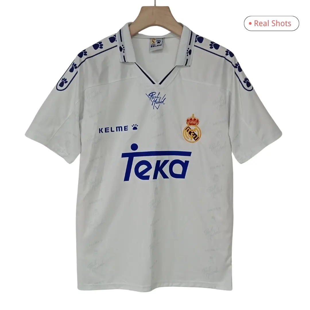 Real Madrid 1994/96 Home Retro Football Jersey
