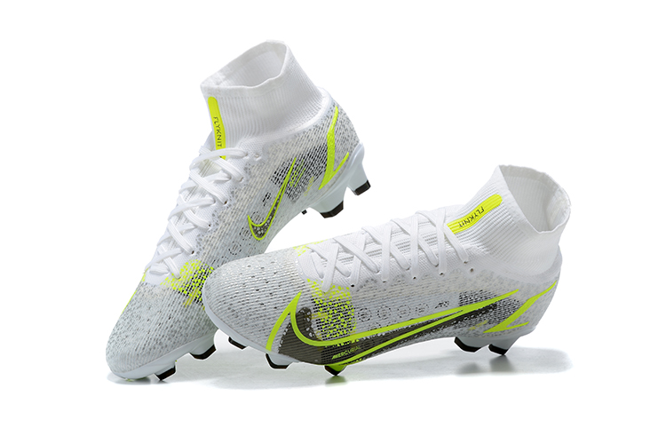 Assassin 14th generation high-top electroplated fully knitted waterproof FG football shoes