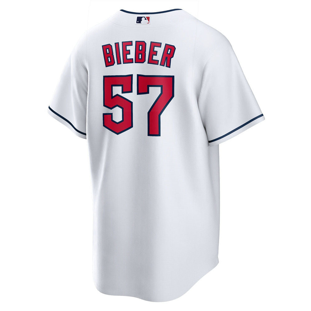 Men's Cleveland Guardians Shane Bieber Player Jersey - White