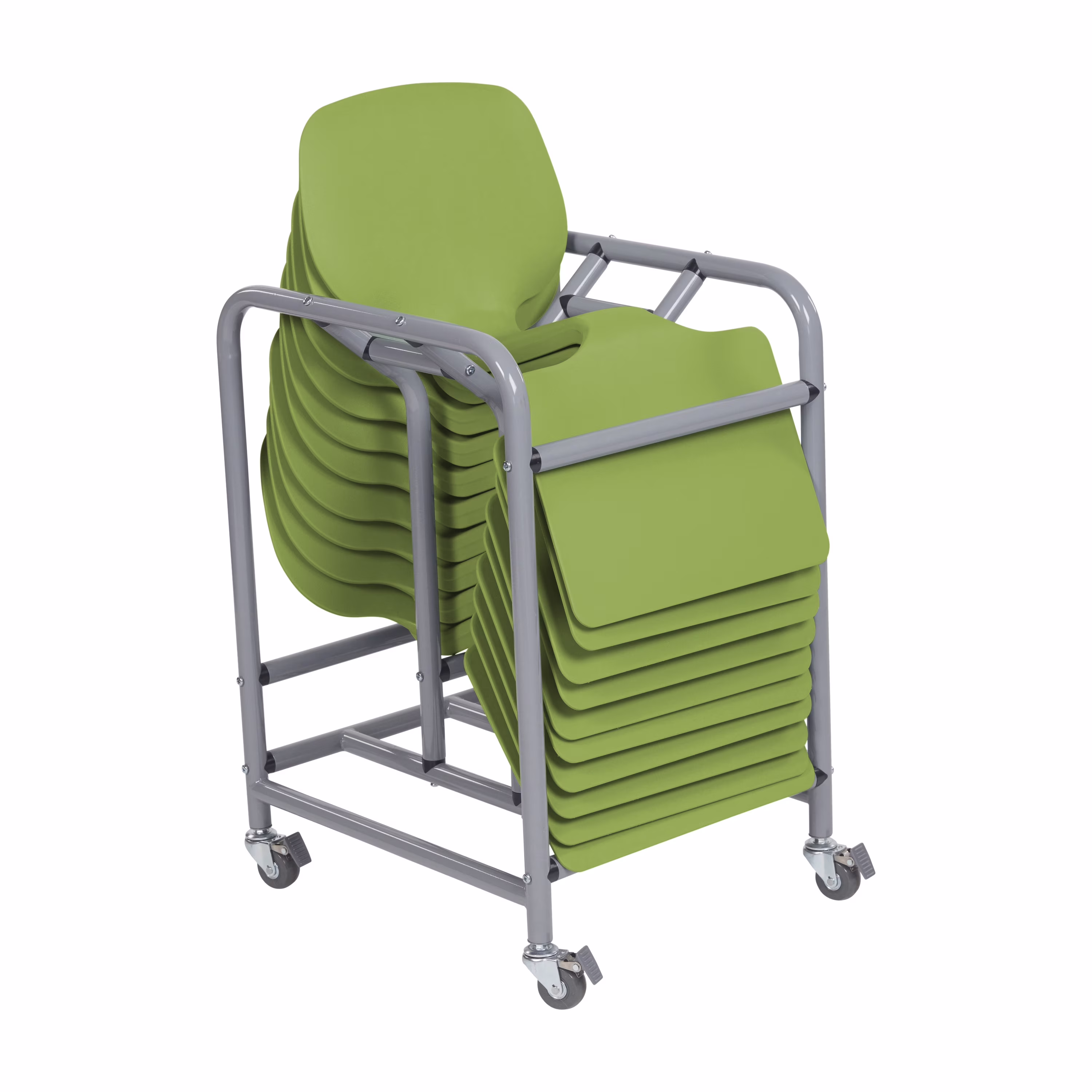 ECR4Kids The Surf Portable Lap Desk with Mobile Storage Cart, Blue, 10-Pack