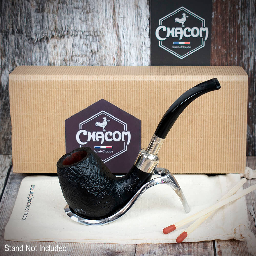 Chacom Spigot Sablee Black Sandblast 851 - Briar Smoking Pipe