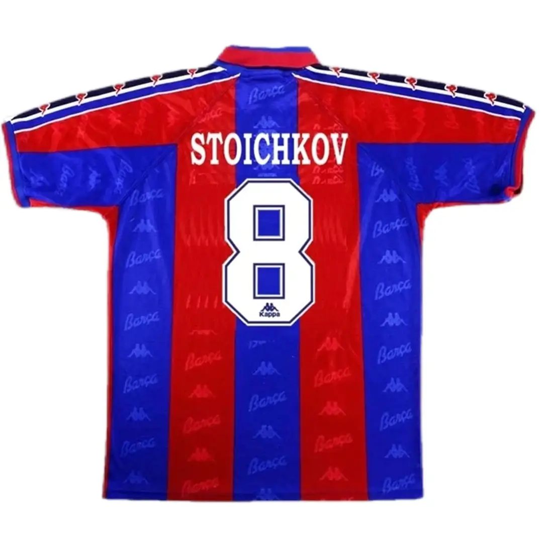 Stoichkov #8 Barcelona 1996/97 Retro Home Jersey