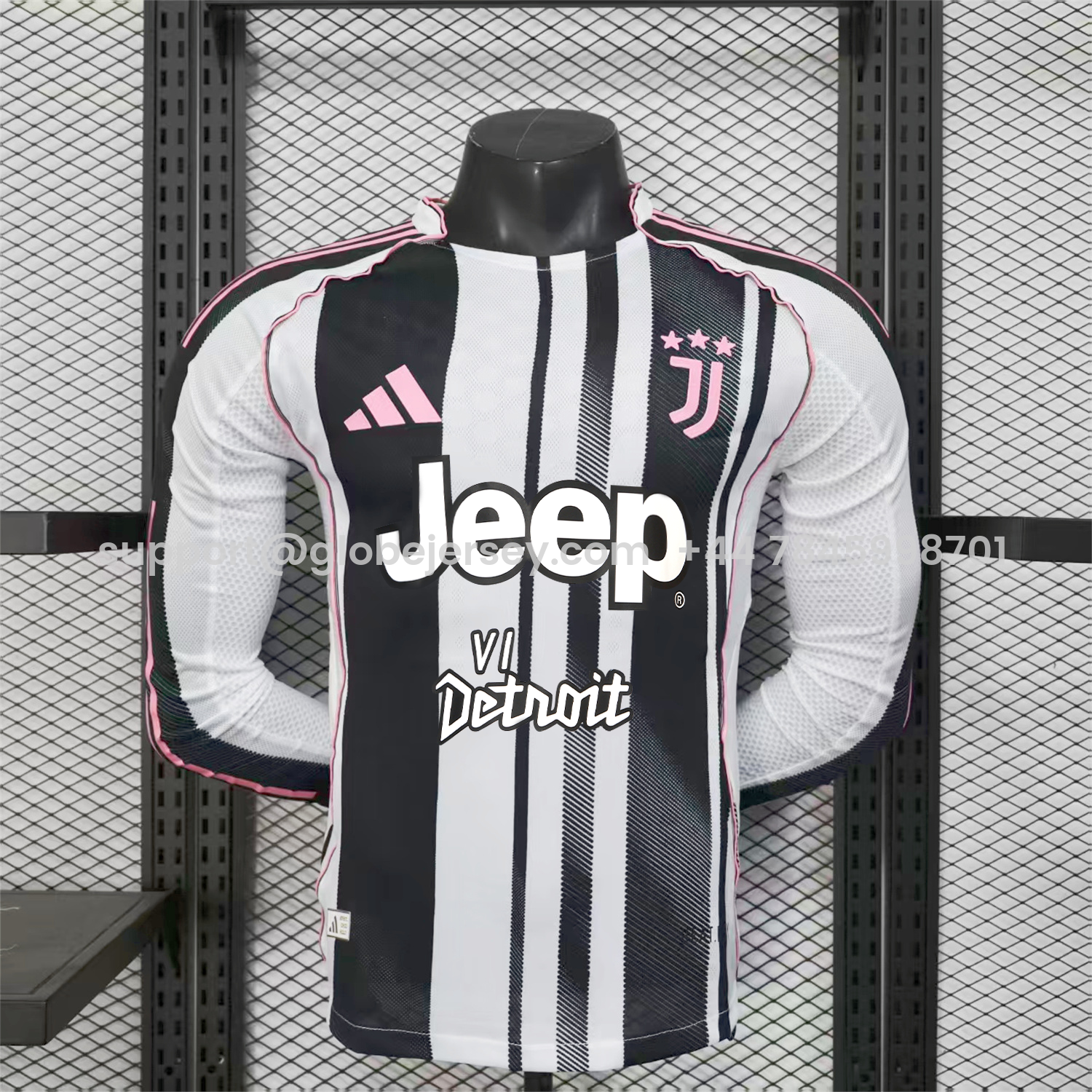 Juventus 25-26 Home Long Sleeves Jersey With Chest Sponsor - Player Version