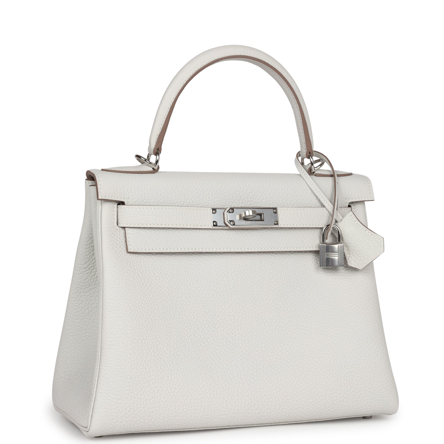 Kelly Retourne 28 Gris Pale Togo Palladium Hardware