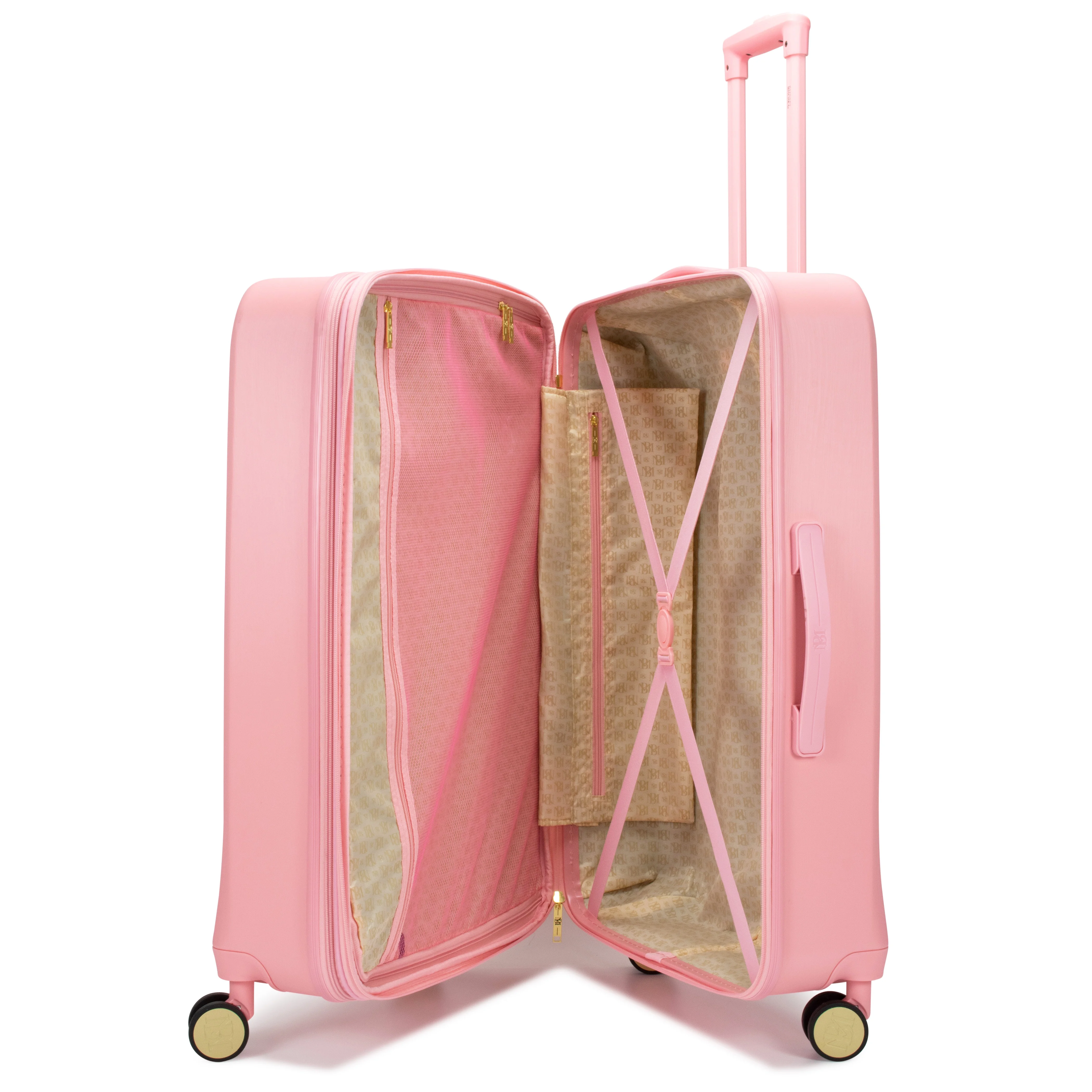 BADGLEY MISCHKA Diamond 3 Piece Expandable Luggage Set (Black)