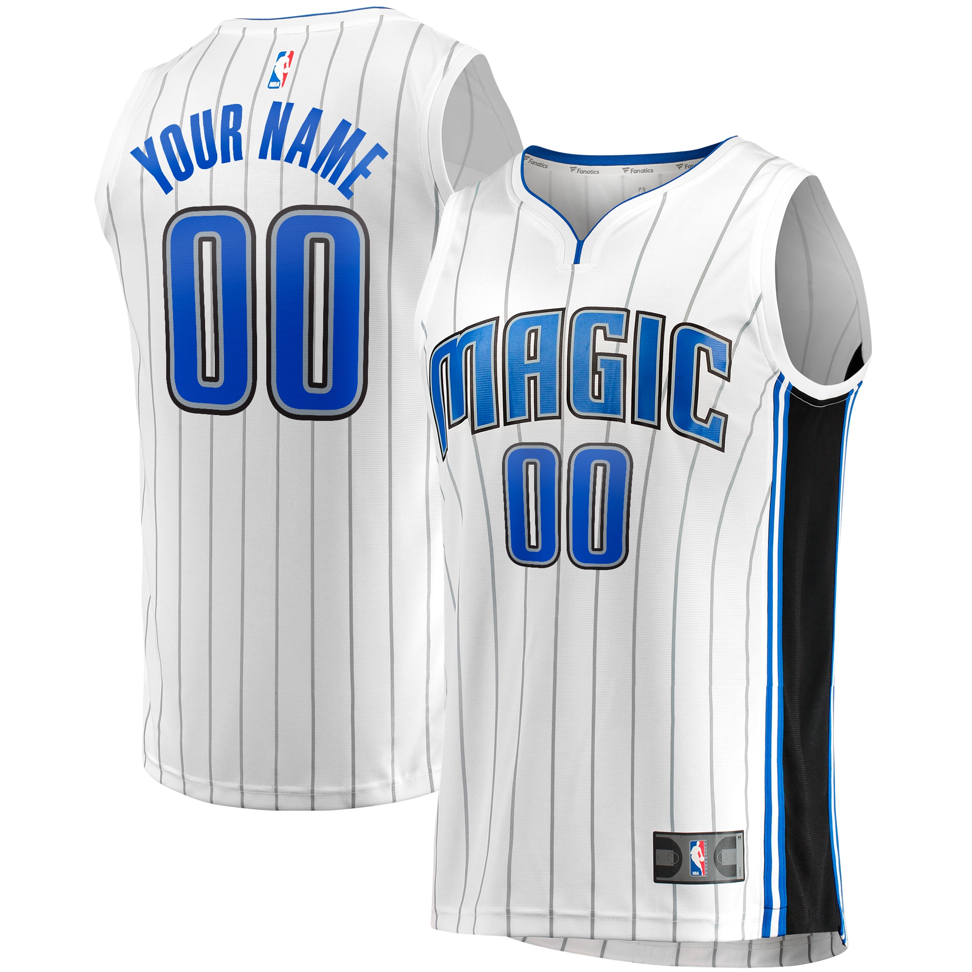 Youth Orlando Magic Fanatics White Fast Break Replica Custom Jersey - Association Edition