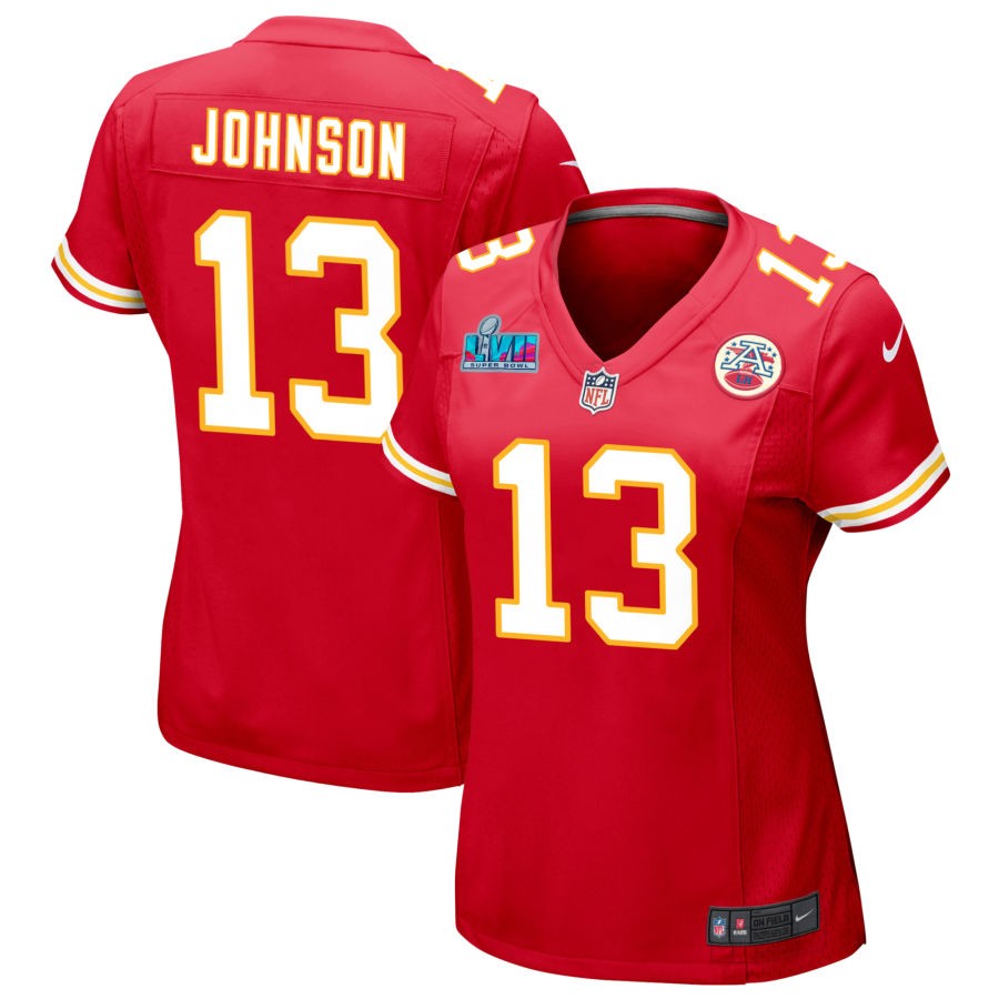 Nazeeh Johnson Kansas City Chiefs Nike Women's Super Bowl LVII Game Jersey - Red