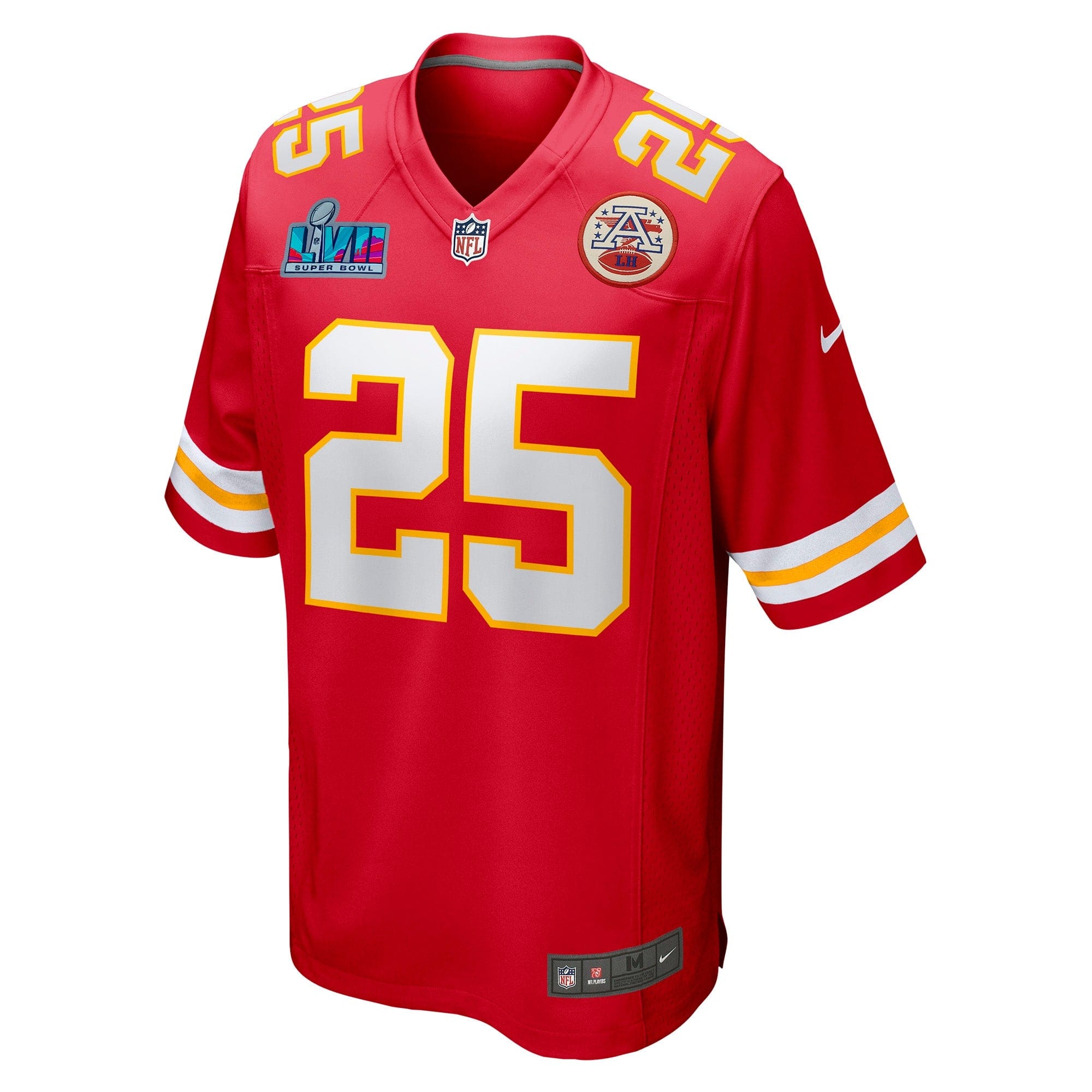 Clyde Edwards-Helaire Kansas City Chiefs  Super Bowl LVII Patch Game Jersey - Red