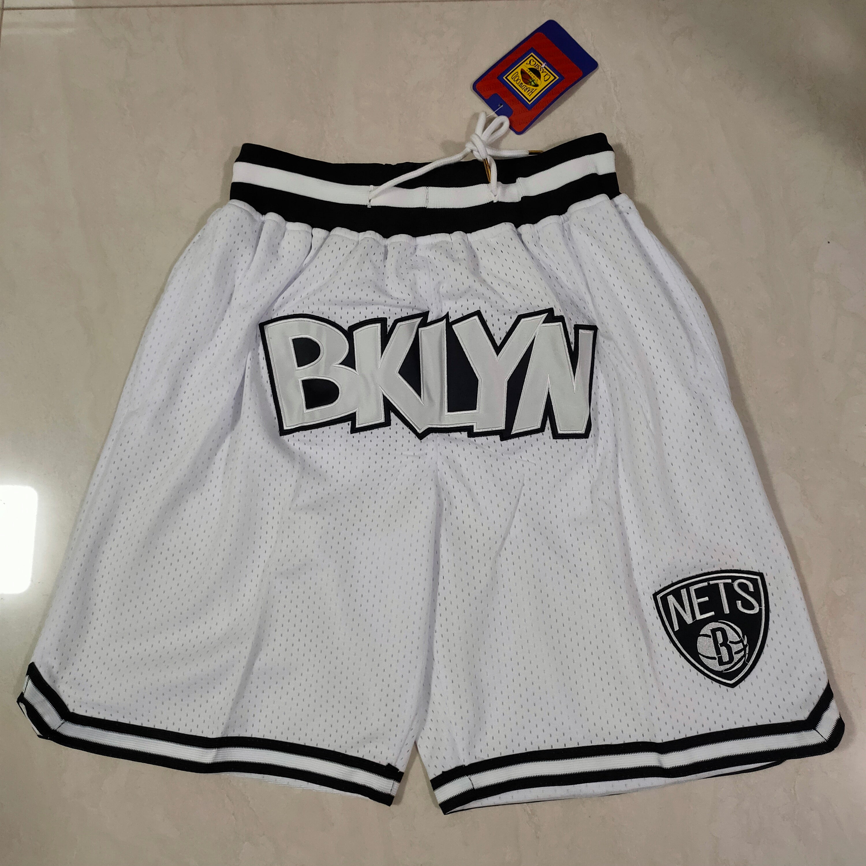 Brooklyn Nets White Pocket Pants